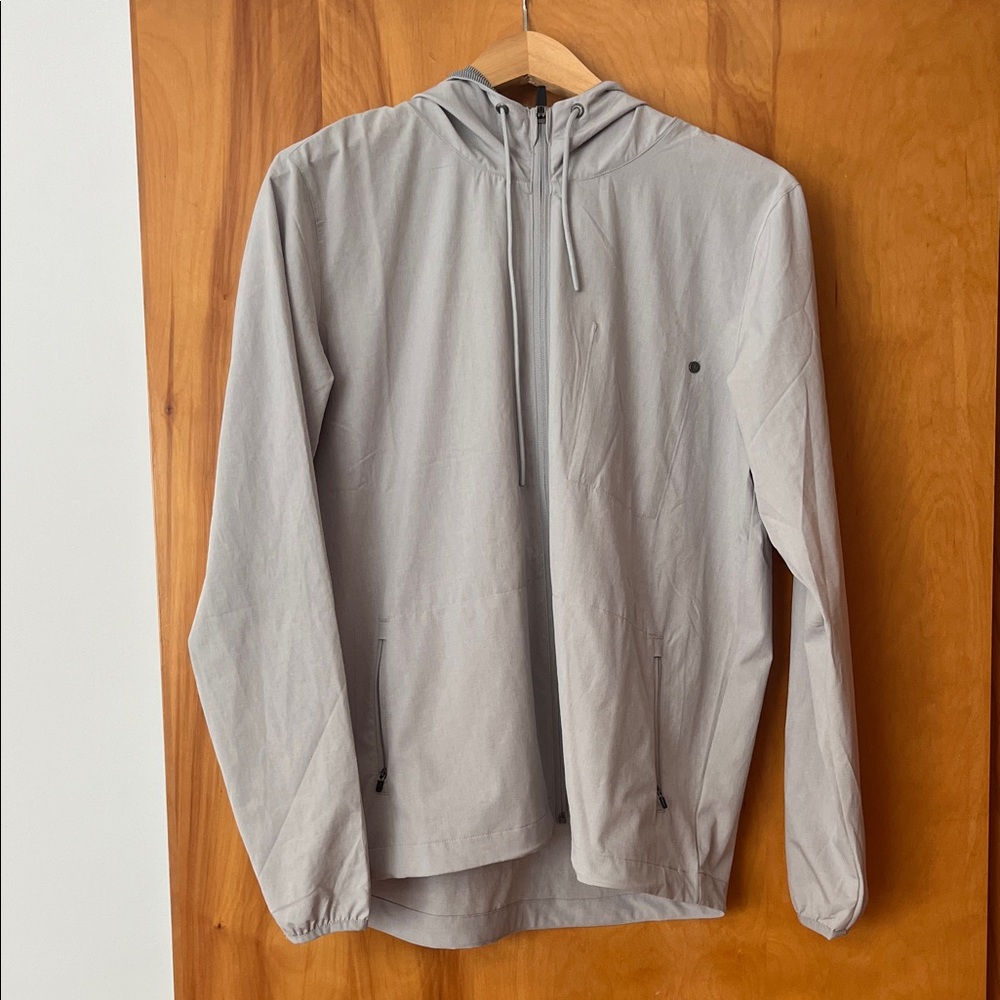 Vuori Light Gray Windbreaker Jacket